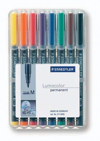 Projektionsschreiber Lumocolor 317 permanent M 8er-Etui