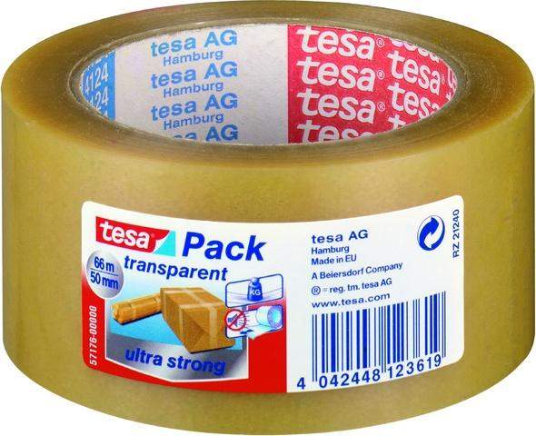 Klebeband TESA ULTRA STRONG PVC 50mm x 66m transparent