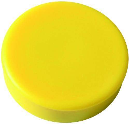 Magnet rund Ø 25mm Haftkraft 425g gelb (Pckg. á 10 Stück)