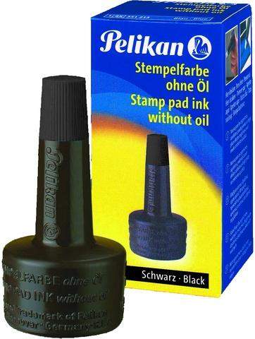 Stempelfarbe ohne Öl 28ml Pelikan 351197 schwarz Verstreicherflasche