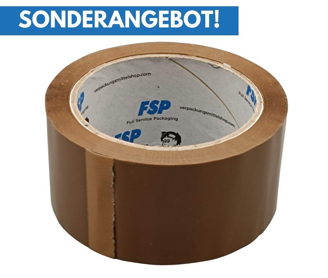 Sonderangebot-FSP-Klebeband-Kunststoff-Premium-Braun-High-Quality-Günstig